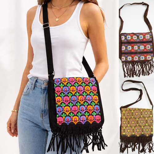 Schultertasche fransen tasche - fransen,