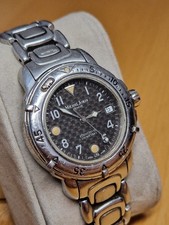 ?? MICHEL JORDI GENEVE – ETHNO DIVER 200m, Carbon Dial (1990er)