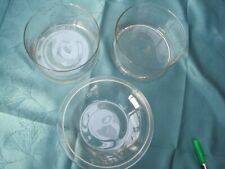 3 Glas - Deko  Schüsseln - zum Bepflanzen - Windlicht - Schwimmkerzen - Steine