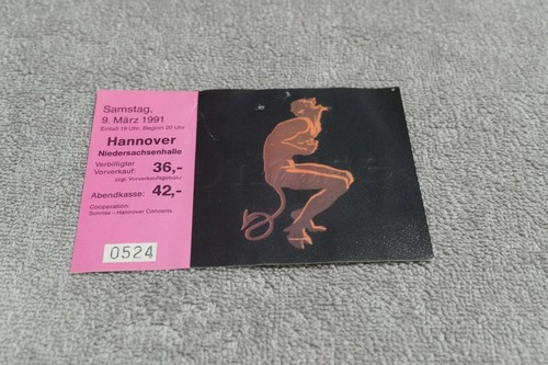Ticket david lee roth - ticket, 1991