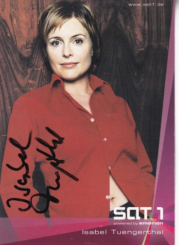 Autogramm isabel tuengerthal - -,
