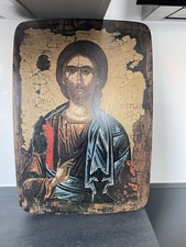 Ikone auf Holz 50x37cm, Christus Pantokrator (griechisch um 1600)