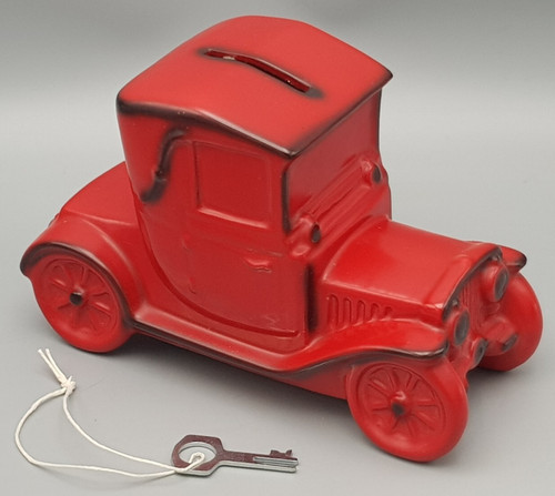 Goebel spardose roter oldtimer - goebel,