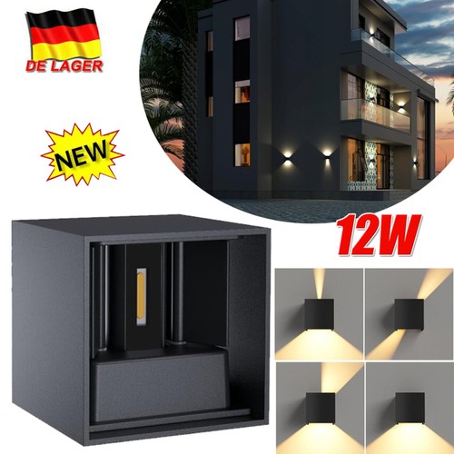 Cube led wandleuchte 12w ip65 - cube,