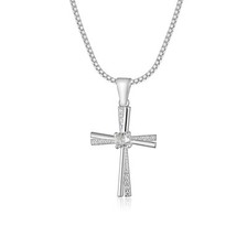 Kreuz Anhänger mit Kette Echt