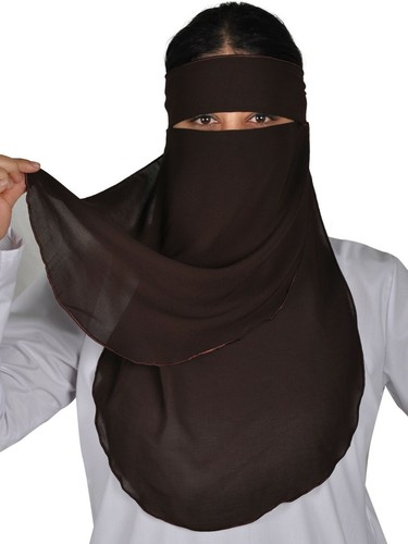 Niqab zweilagig hijab - -,