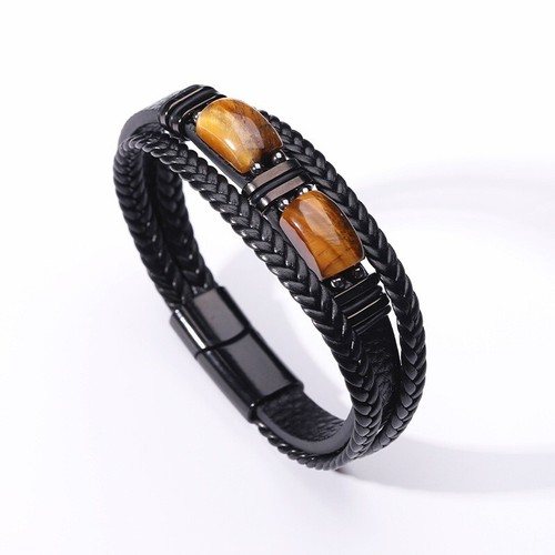 Lederarmband herren tigerauge - herren,