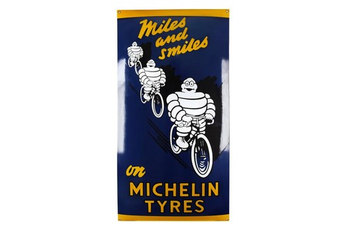 Schild logo michelin emaille - michelin,