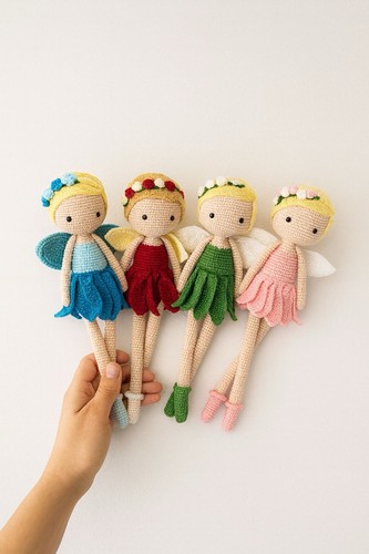 Amigurumi puppe fee handarbeit - amigurumi,