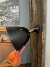 Antike Alte Wandlampe Emaille