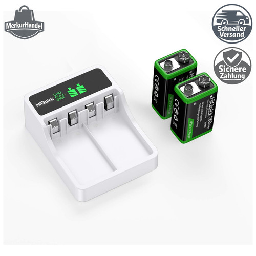 Akku set mit ladegerät - ladegerät, lcd