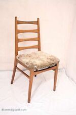 Wunderschöner 60er Designer Holzstuhl /Küchenstuhl / Brettstuhl / Polsterstuhl