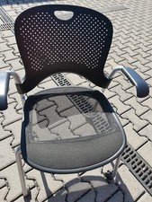 Set (2 Stück) Herman Miller  Konferenzstuhl mit Rollen  stapelbar  Sitze-Netz