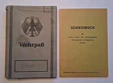 Wehrpass Bundeswehr 1963 + Schiessbuch +  2 Dokumente + Photo
