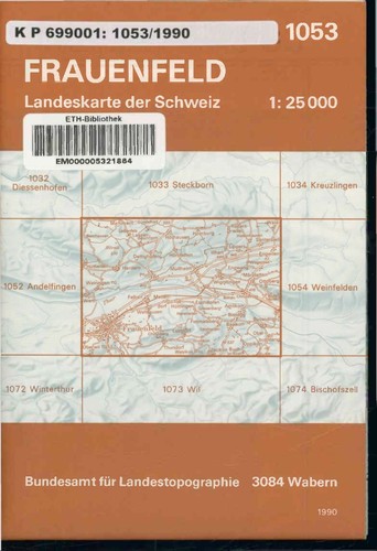 Frauenfeld landeskarte der - landeskarte,