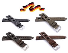 Uhrenband RIOS1931 Vintage Rindsleder Rallye 18mm 19mm 20mm 22mm made Germany