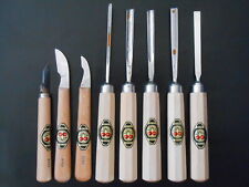 8 stück Kirschen Stechbeitelsatz,Beitel.Messer usw.Neuwertig 