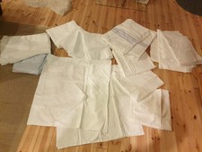 Bettwäsche Alt Weiß Stickerei Bettlaken Einstecklaken Kissenbezüge Usw