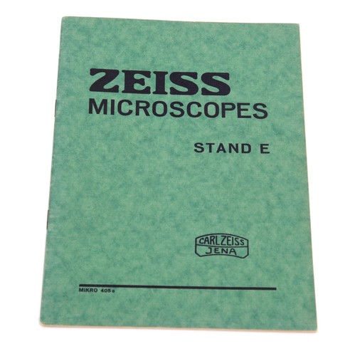 Zeiss jena microscopes - stand, e