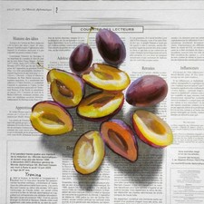 Pflaumen Bild Gemälde auf