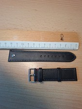 Bruno Söhnle 22mm Lederband 22mm Dornschließe Schwarz (Glatt)