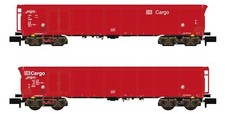 Spur N DB Cargo offener Güterwagen Tamns rot, 2 Stück - Hobbytrain H23413