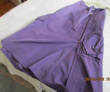 Taftrock  Gr.40- beachte Maße-lila-leicht glänzend- festlich und sportlich