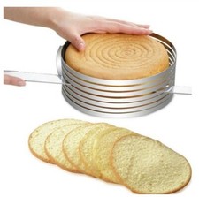 m+ VERSTELLBARER KUCHENSCHNEIDER RING TORTENZUBEHÖR KONDITOREI EDELSTAHL