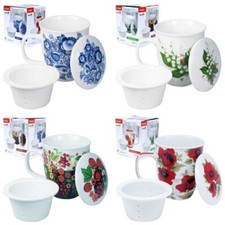 Tasse mit Deckel und Sieb 0,4L