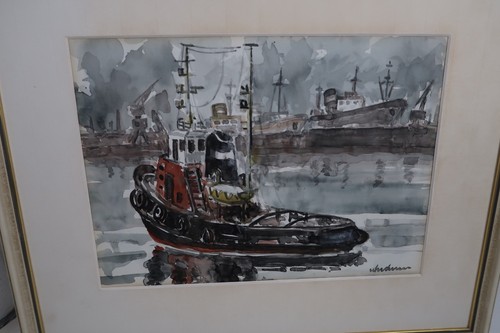 Aquarell signiert and wohl - and..,