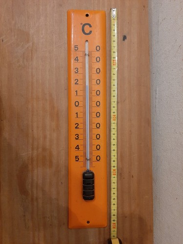 Thermometer emaille orange - emaille,