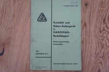 LFE Kartoffel- Rüben-Kulturgerät Hanomag R12 Betriebsanleitung 30 Seiten 1956