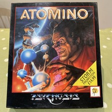 Commodore Amiga Spiel Atomino von Psychosis komplett mit Box und Handbuch