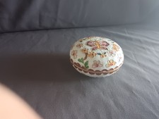 Chinesischer Cloisonné Deckeldose Dose Emaille Blüten Blumen Schmetterling