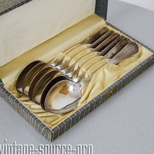6 WMF Löffel Suppenlöffel Besteck Tafelbesteck Versilbert Straußenmarke um 1910