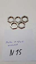 Mutter M 18x1 gerändelt Messing vernickelt NEU Werkstattauflösung (N15)