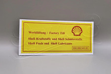 Aufkleber Werkfüllung Shell