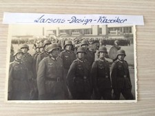 Alt Foto Soldat Uniform Wehrmacht Postkarte Gruppenfoto Parade Stahlhelm WK #440