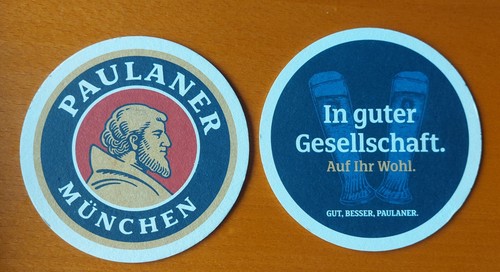 Bierdeckel paulaner münchen - bierdeckel,