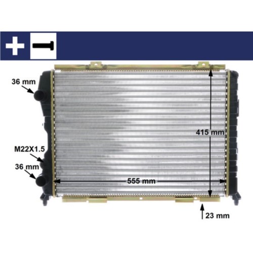 Kühler motorkühlung mahle - motorkühlung, cr