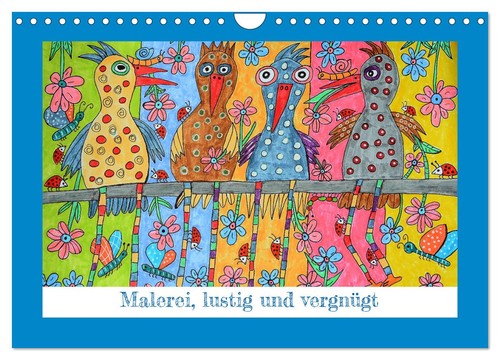 Malerei lustig und vergnügt - lustig,