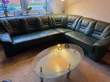 Ledercouchgarnitur grünes