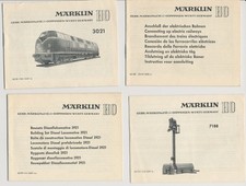 Märklin Konvolut (10 Stck) von Anleitungen, Anschluss der Bahn, 50er- 60er Jahre