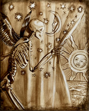 Acryl signiert Gemälde mit