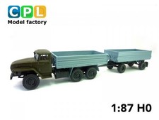 Ural 4320 2-SK HW60 und Anhänger IFA HW80.11 2SK 1:87 H0 DDR LPG 