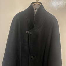 Original Shearling Lamm Lederjacke Gr. 52 Mantel 