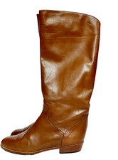 exklusive italienische True Vintage Vollleder Stiefel  Gr.36 flach Leather Boots