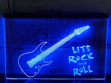 Gitarre Lets Rock n Roll LED
