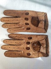 Peccary Auto Fahrer Handschuhe Größe ca 8,5  8 1/2  Herren Leder Luxus 30