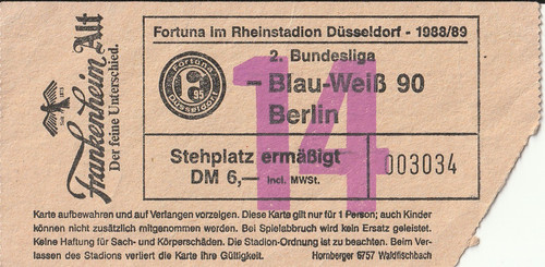 Ticket fortuna düsseldorf - ticket,